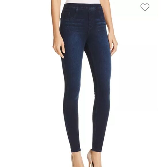 Spanx dark wash denim pull on medium m jeans - Picture 1 of 5